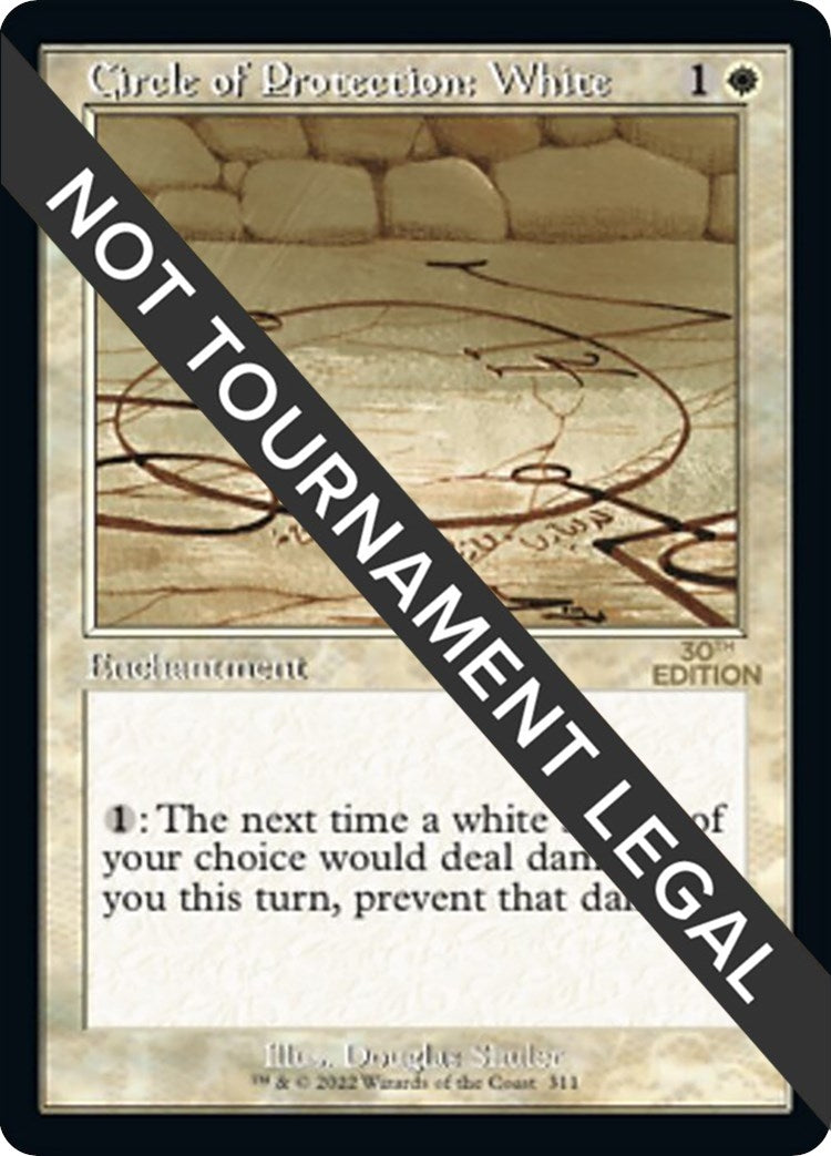 Image for Circle of Protection: White (Retro Frame) (311) (30A) - Magic: The Gathering