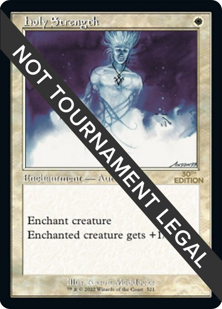 Image for Holy Strength (Retro Frame) (321) (30A) - Magic: The Gathering