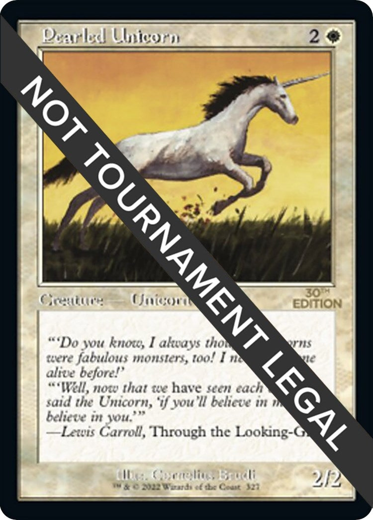 Image for Pearled Unicorn (Retro Frame) (327) (30A) - Magic: The Gathering