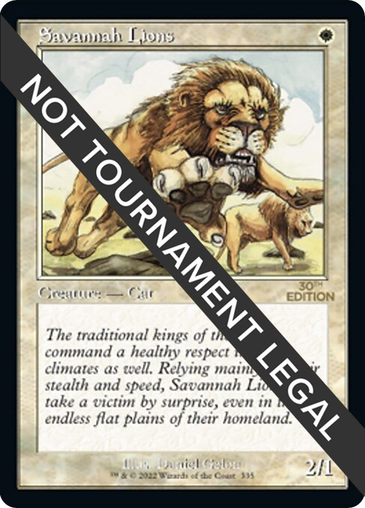Image for Savannah Lions (Retro Frame) (335) (30A) - Magic: The Gathering