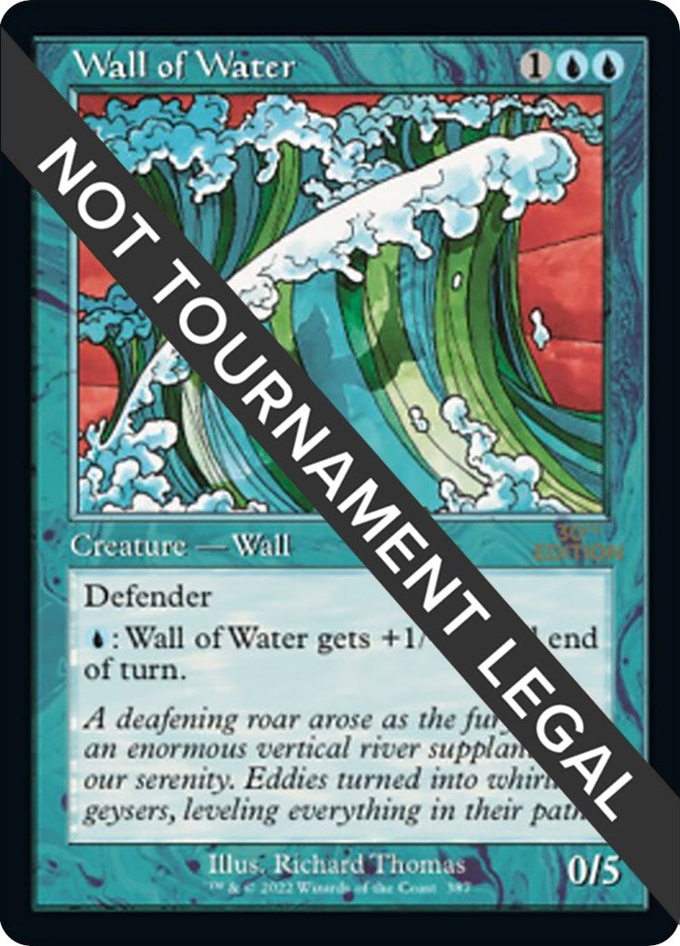 Image for Wall of Water (Retro Frame) (387) (30A) - Magic: The Gathering