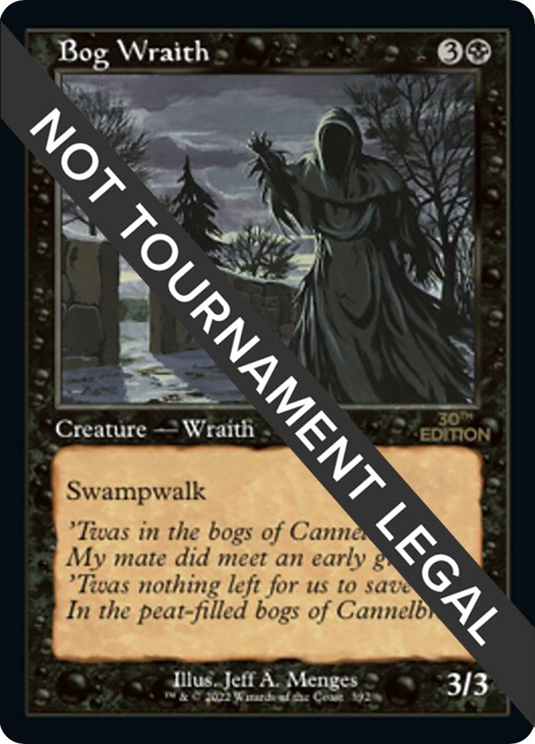 Image for Bog Wraith (Retro Frame) (392) (30A) - Magic: The Gathering