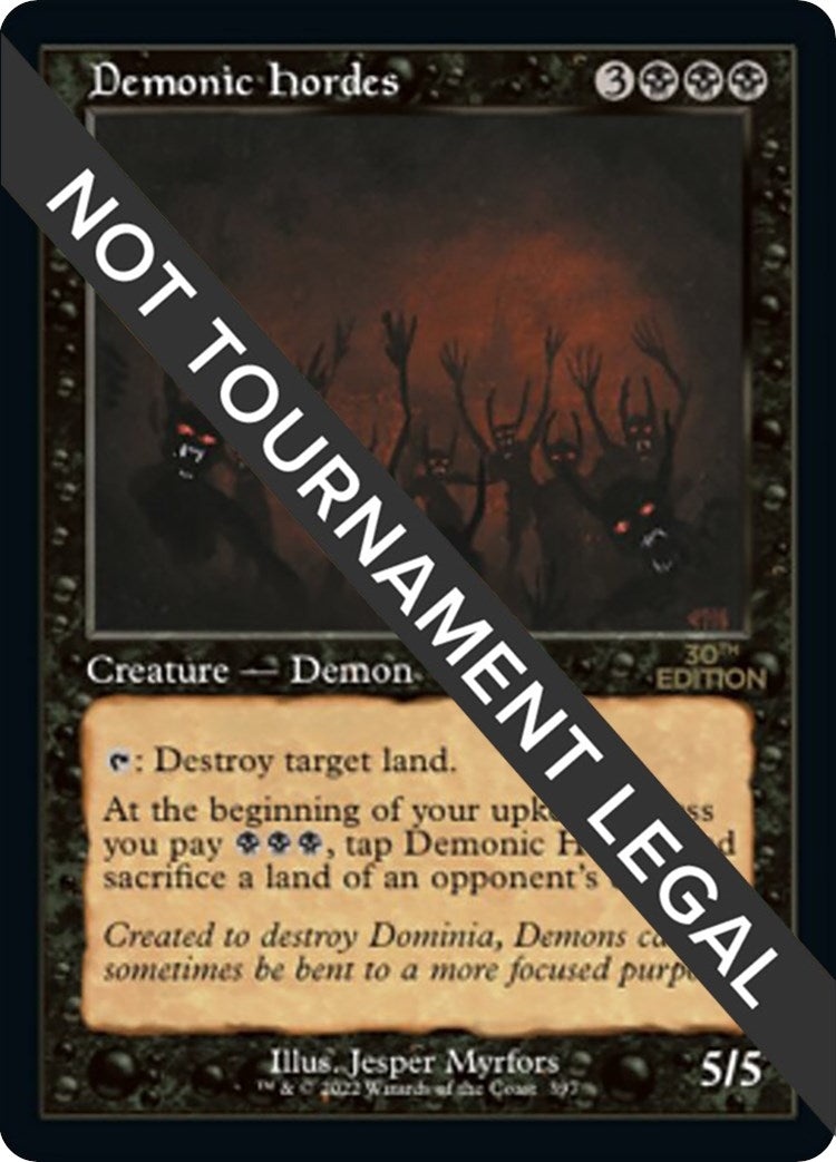 Image for Demonic Hordes (Retro Frame) (397) (30A) - Magic: The Gathering