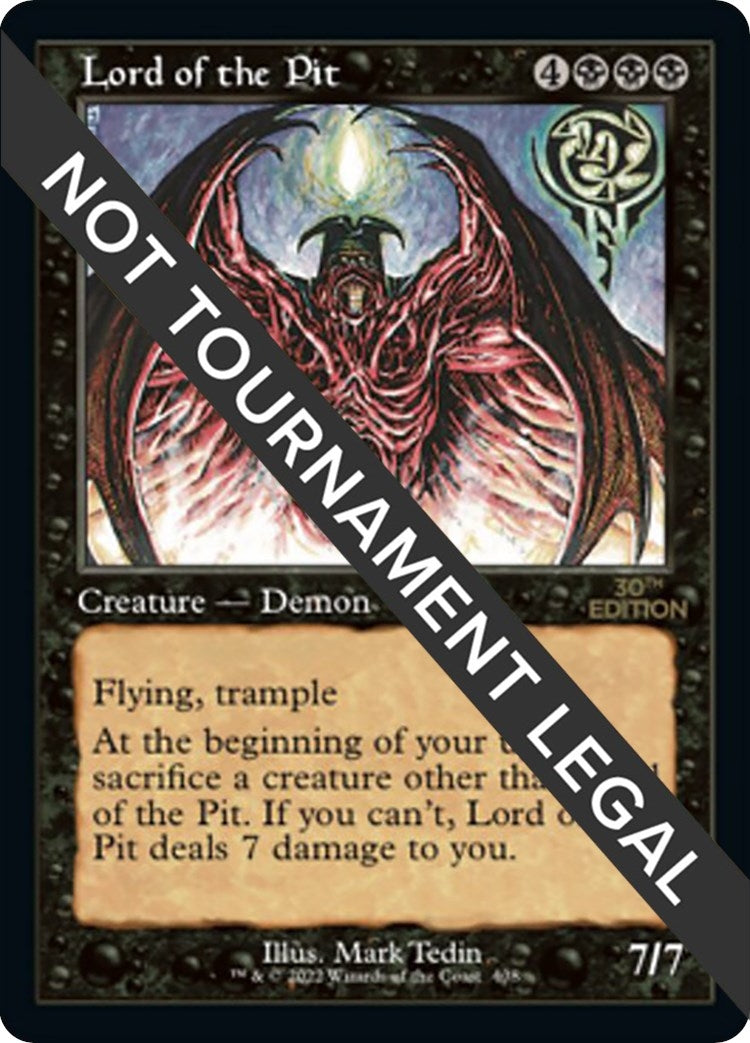 Image for Lord of the Pit (Retro Frame) (408) (30A) - Magic: The Gathering