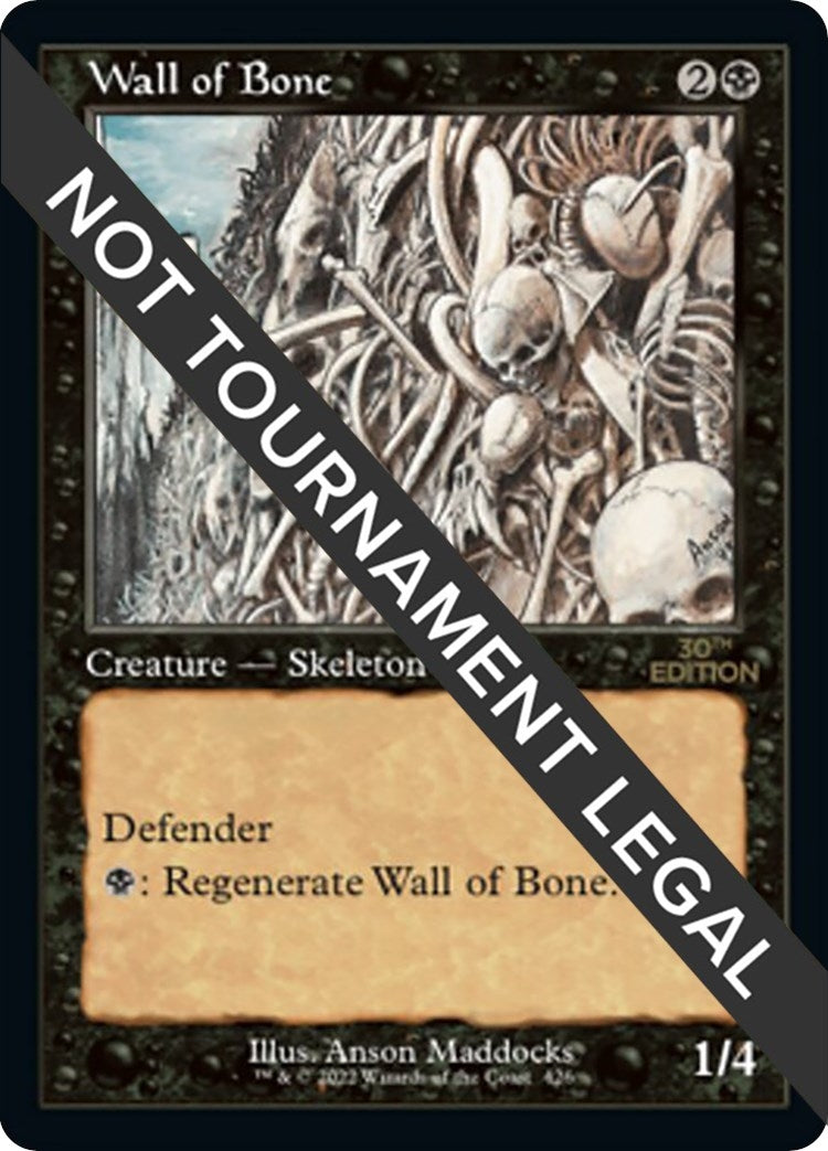 Image for Wall of Bone (Retro Frame) (426) (30A) - Magic: The Gathering