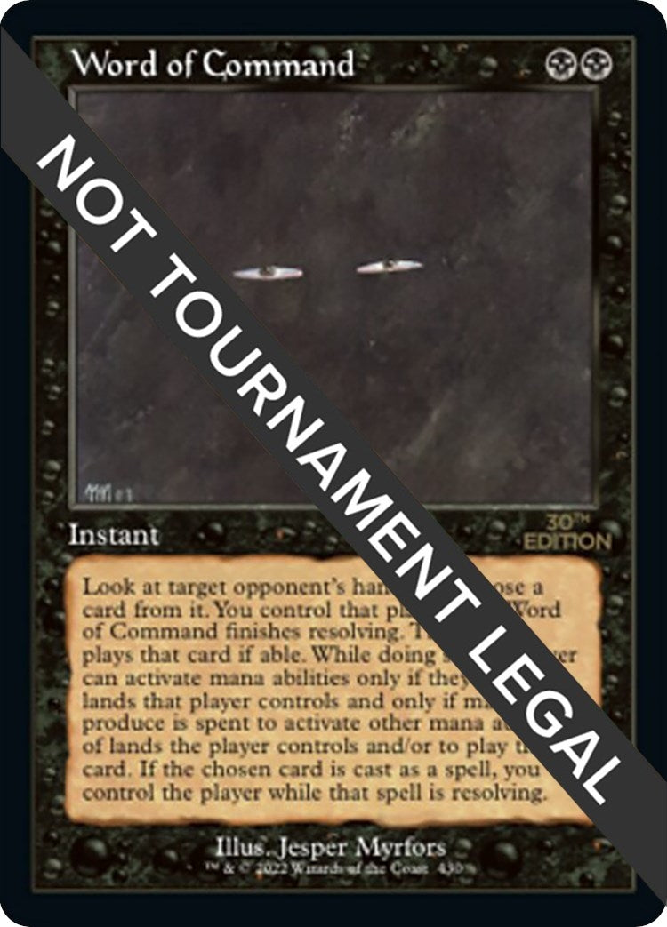 Image for Word of Command (Retro Frame) (430) (30A) - Magic: The Gathering