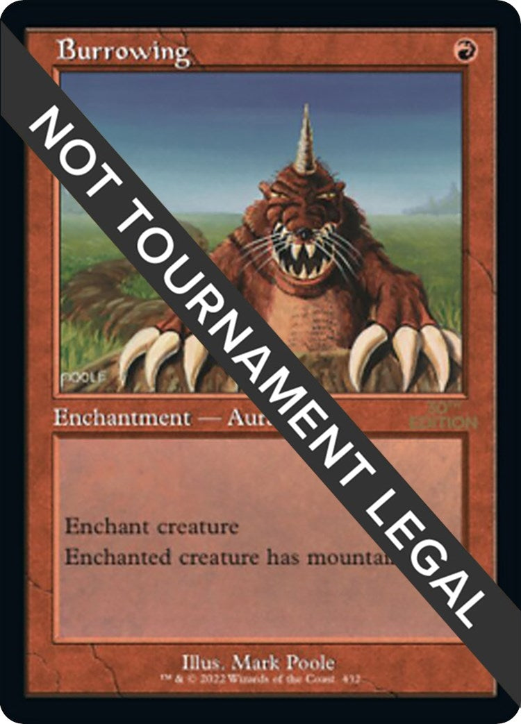 Image for Burrowing (Retro Frame) (432) (30A) - Magic: The Gathering