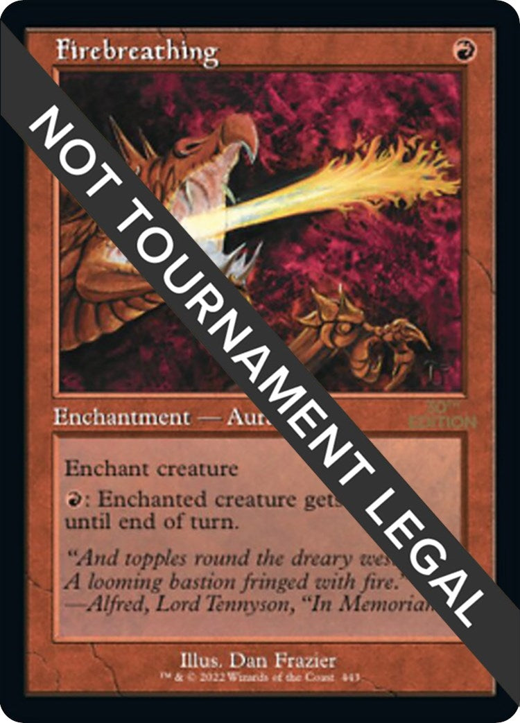 Image for Firebreathing (Retro Frame) (443) (30A) - Magic: The Gathering