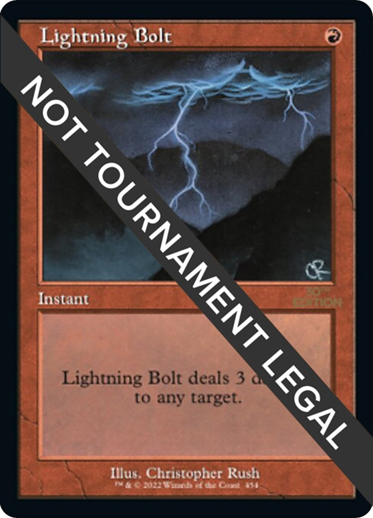 Image for Lightning Bolt (Retro Frame) (454) (30A) - Magic: The Gathering