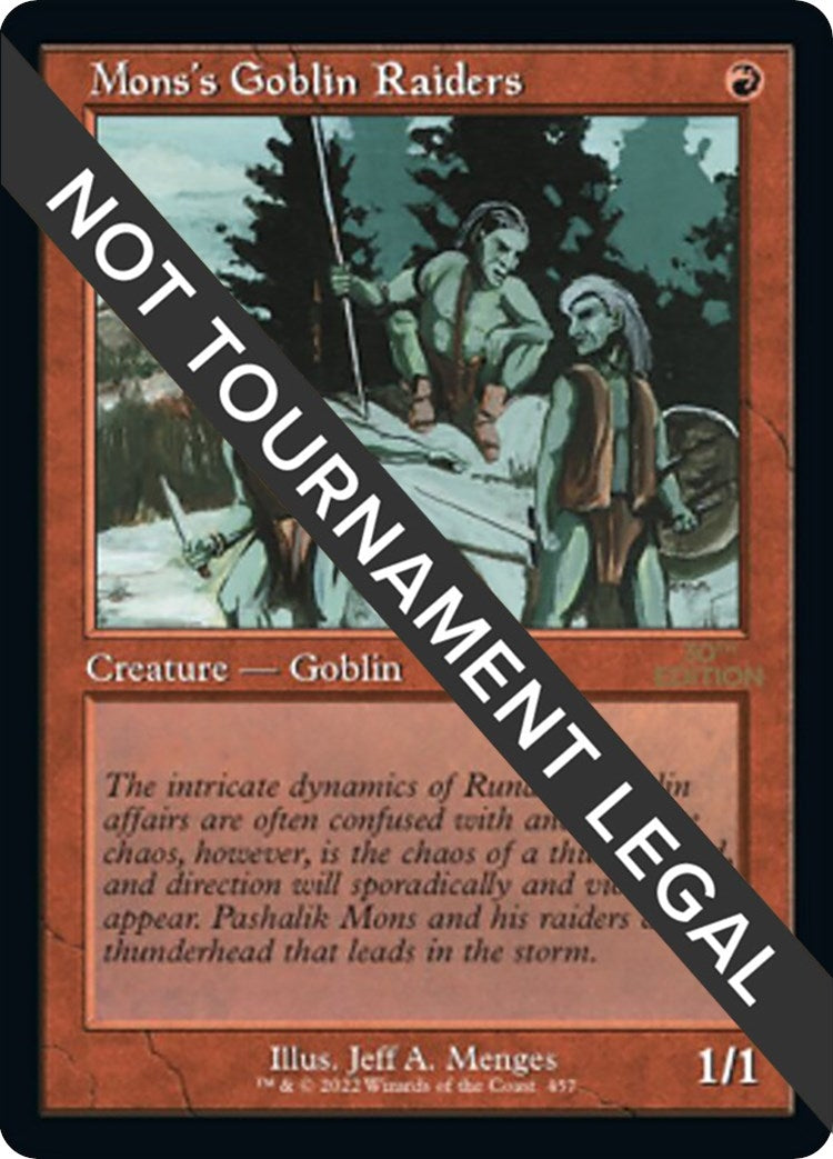 Image for Mons's Goblin Raiders (Retro Frame) (457) (30A) - Magic: The Gathering