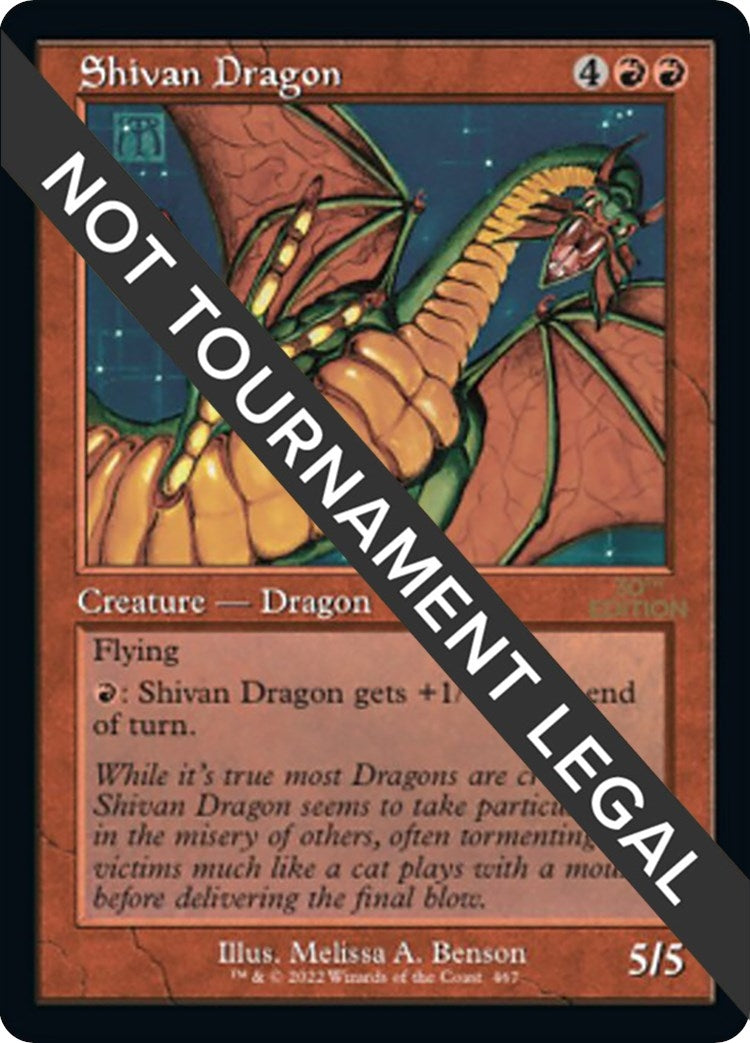 Image for Shivan Dragon (Retro Frame) (467) (30A) - Magic: The Gathering
