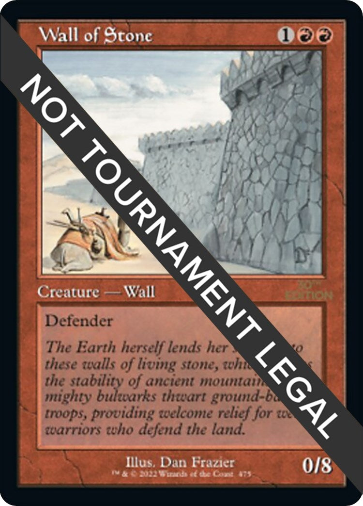 Image for Wall of Stone (Retro Frame) (475) (30A) - Magic: The Gathering