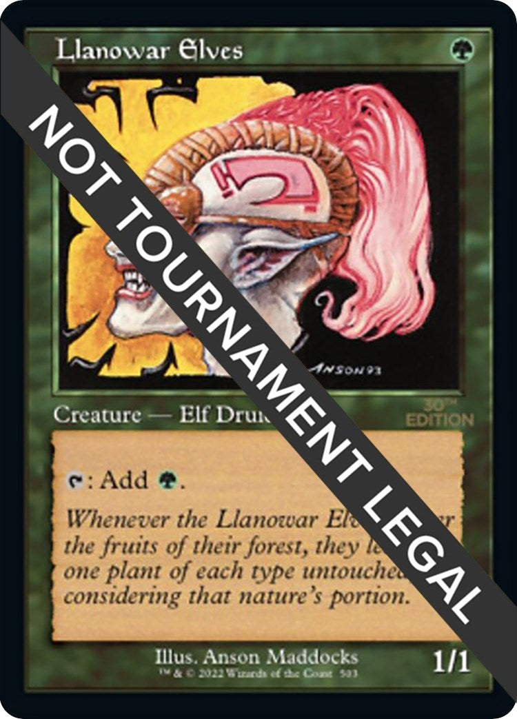 Image for Llanowar Elves (Retro Frame) (503) (30A) - Magic: The Gathering