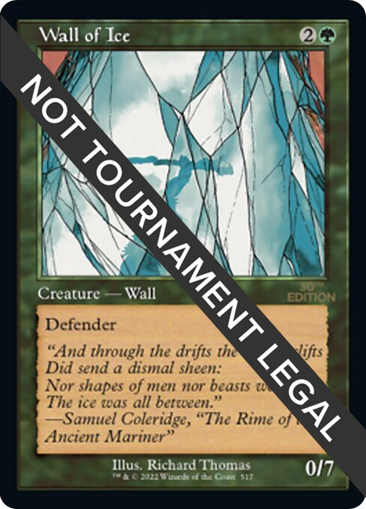 Image for Wall of Ice (Retro Frame) (517) (30A) - Magic: The Gathering