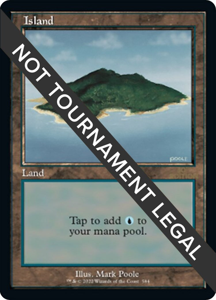 Image for Island (584) (Retro Frame) (584) (30A) - Magic: The Gathering