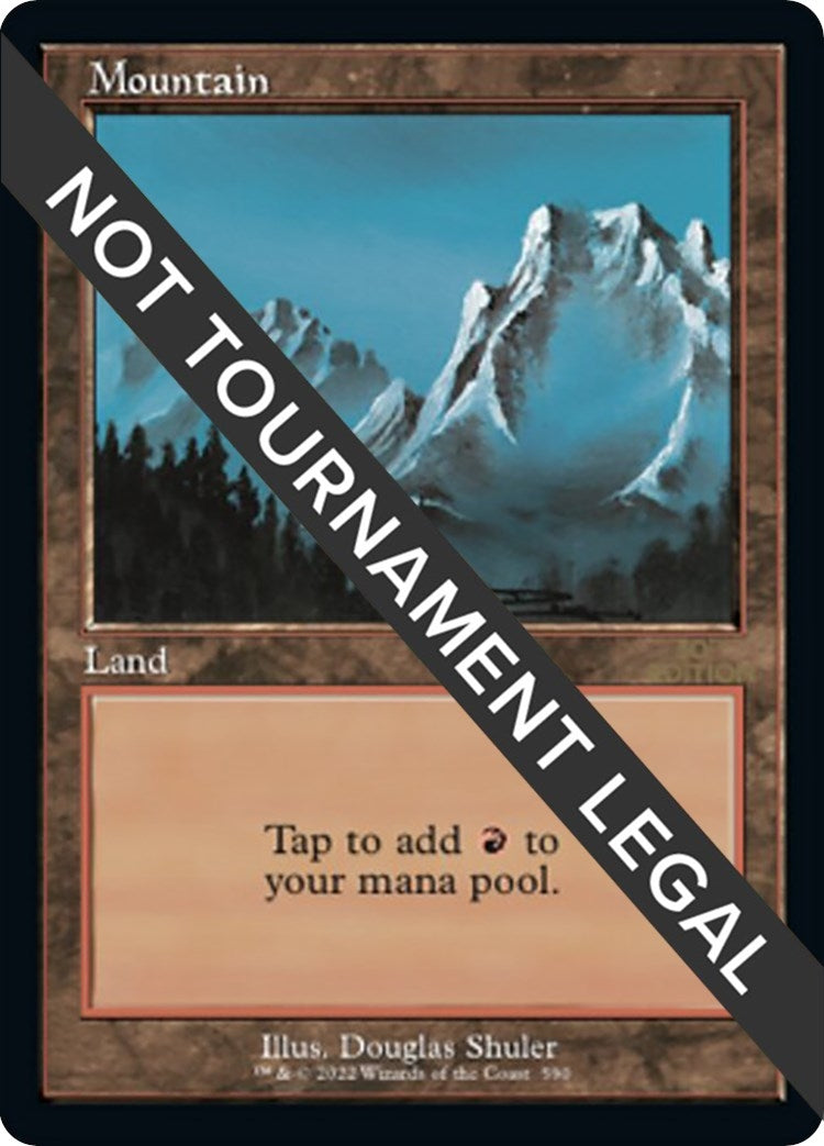 Image for Mountain (590) (Retro Frame) (590) (30A) - Magic: The Gathering