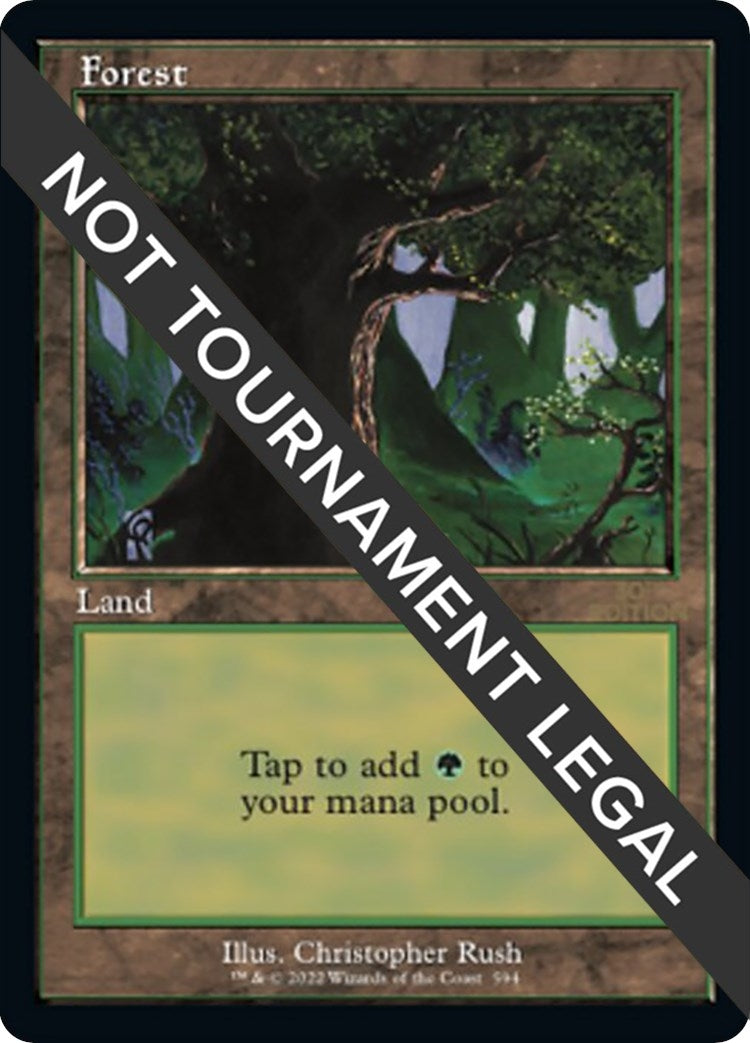 Image for Forest (594) (Retro Frame) (594) (30A) - Magic: The Gathering
