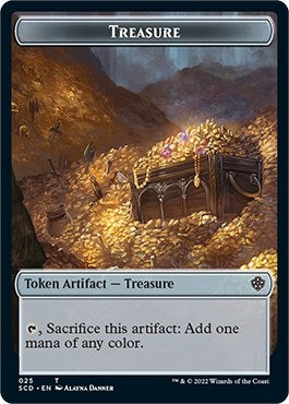 Image for Treasure Double-Sided Token (25) (SCD) - Magic: The Gathering