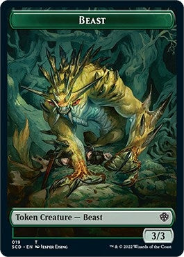 Image for Beast Double-Sided Token (19) (SCD) - Magic: The Gathering