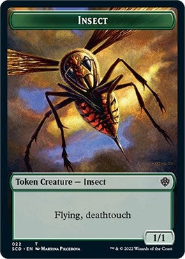 Image for Insect // Cat Double-Sided Token (22 // 3) (SCD) - Magic: The Gathering