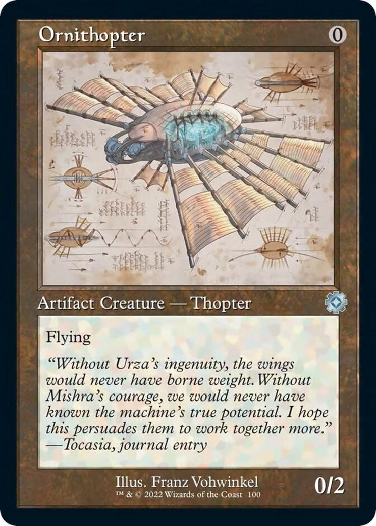Image for Ornithopter (Schematic) (100) (BRR) - Magic: The Gathering