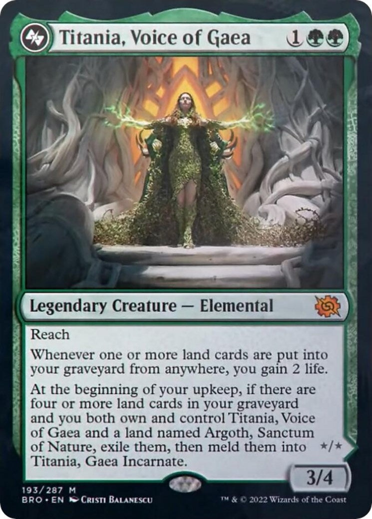 Image for Titania, Voice of Gaea (193) (BRO) - Magic: The Gathering