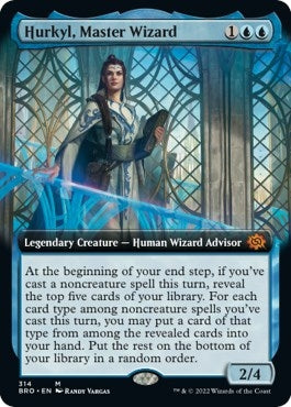 Image for Hurkyl, Master Wizard (Extended Art) (314) (BRO) - Magic: The Gathering