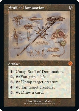 Image for Staff of Domination (Schematic) (119) (BRR) - Magic: The Gathering