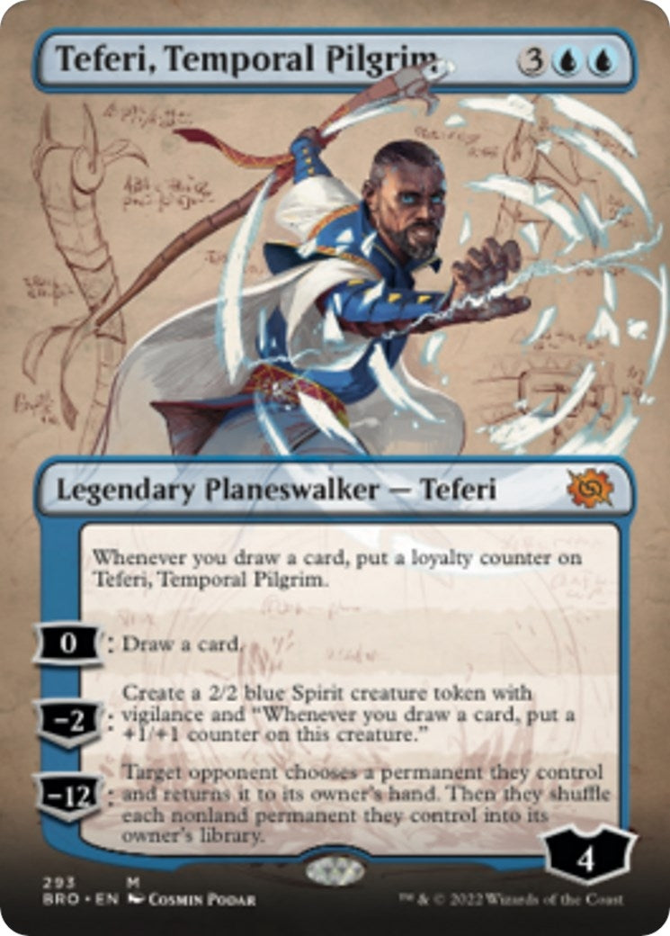 Image for Teferi, Temporal Pilgrim (Borderless) (293) (BRO) - Magic: The Gathering