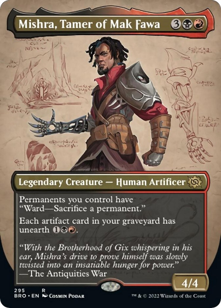 Image for Mishra, Tamer of Mak Fawa (Borderless) (295) (BRO) - Magic: The Gathering