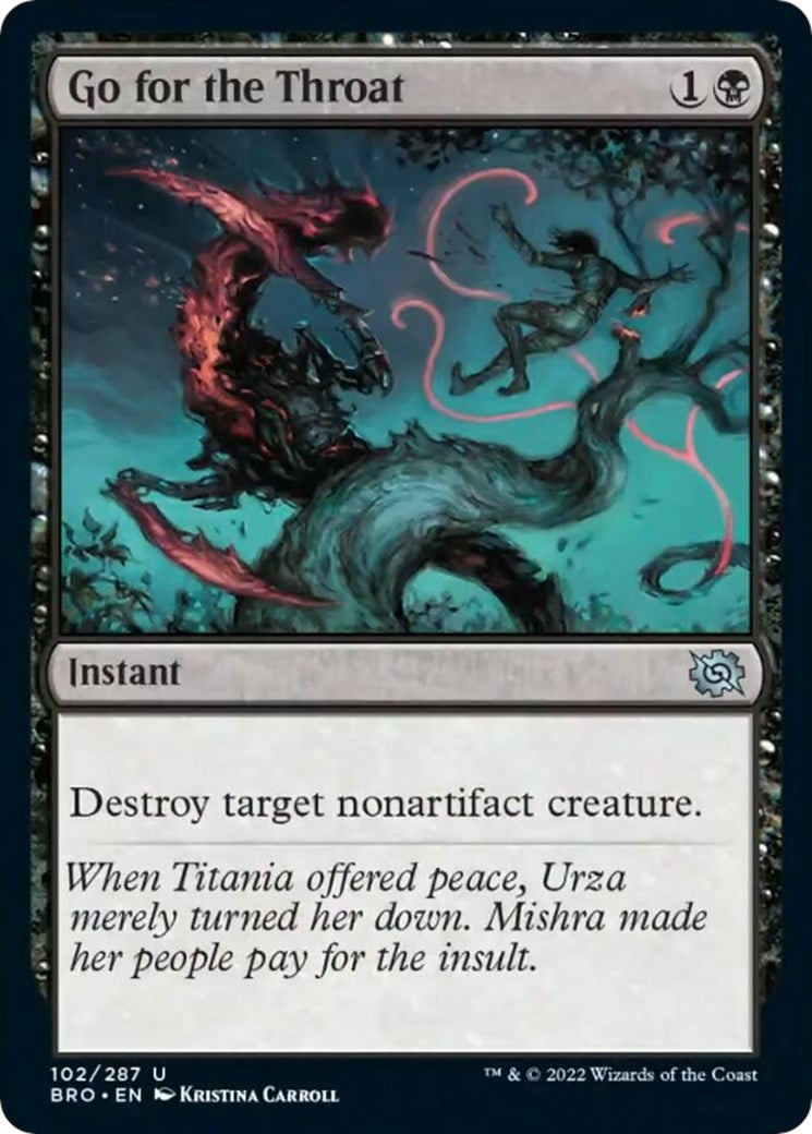 Image for Go for the Throat (102) (BRO) - Magic: The Gathering