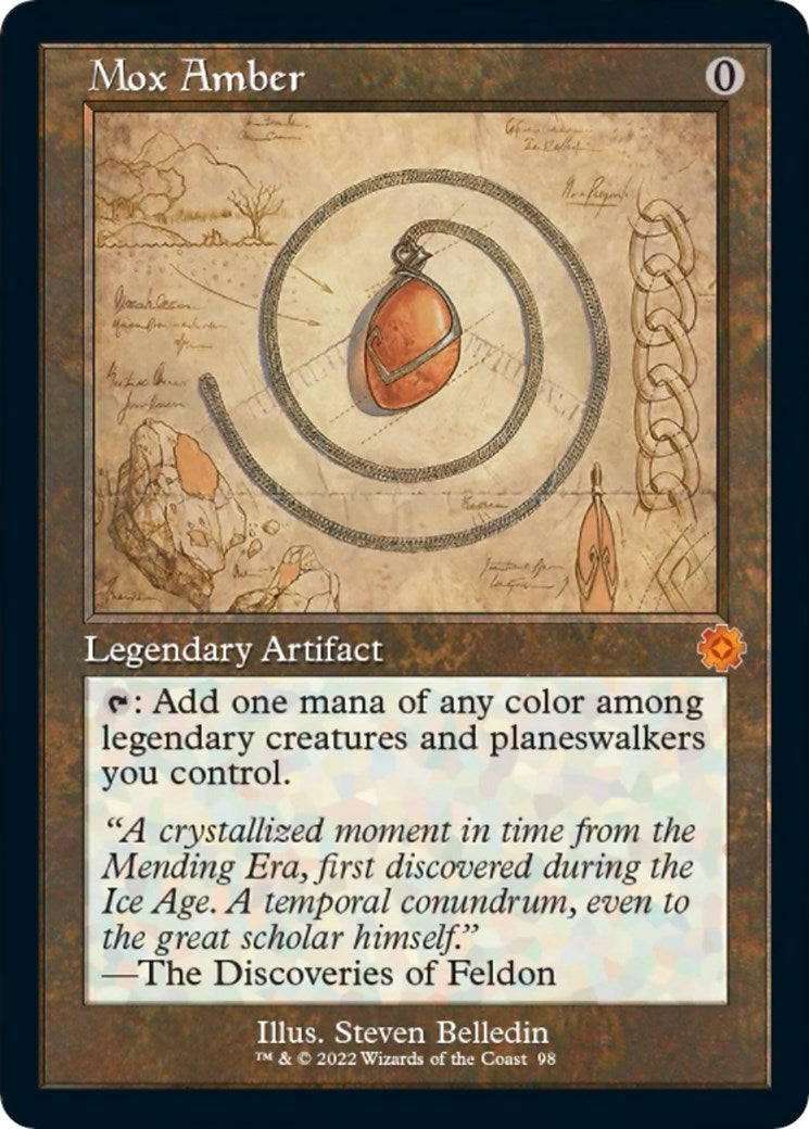 Image for Mox Amber (Schematic) (98) (BRR) - Magic: The Gathering