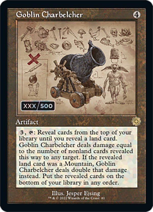 Image for Goblin Charbelcher (Schematic) (Serial Numbered) (81) (BRR) - Magic: The Gathering