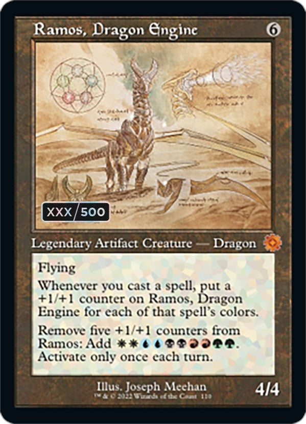 Image for Ramos, Dragon Engine (Schematic) (Serial Numbered) (110) (BRR) - Magic: The Gathering