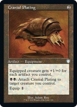 Image for Cranial Plating (Retro Frame) (136) (BRC) - Magic: The Gathering