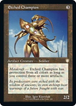 Image for Etched Champion (Retro Frame) (140) (BRC) - Magic: The Gathering