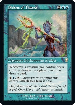 Image for Bident of Thassa (Retro Frame) (80) (BRC) - Magic: The Gathering