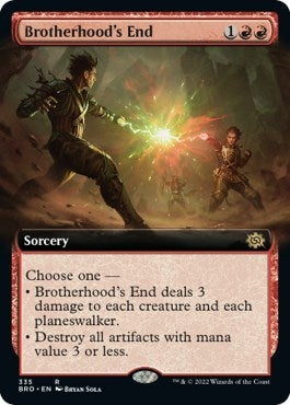 Image for Brotherhood's End (Extended Art) (335) (BRO) - Magic: The Gathering