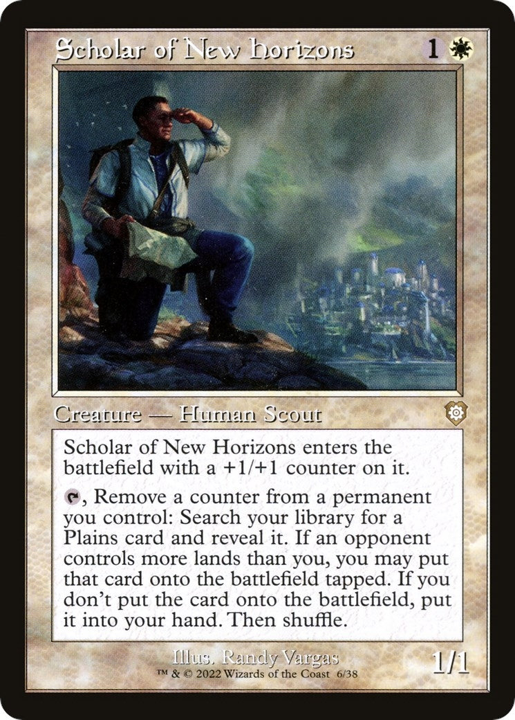 Image for Scholar of New Horizons (Retro Frame) (6) (BRC) - Magic: The Gathering