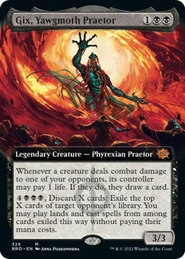 Image for Gix, Yawgmoth Praetor (Extended Art) (326) (BRO) - Magic: The Gathering