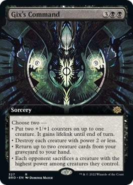 Image for Gix's Command (Extended Art) (327) (BRO) - Magic: The Gathering