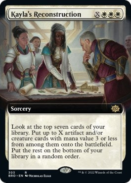 Image for Kayla's Reconstruction (Extended Art) (303) (BRO) - Magic: The Gathering