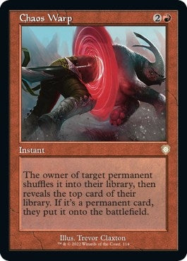 Image for Chaos Warp (Retro Frame) (114) (BRC) - Magic: The Gathering