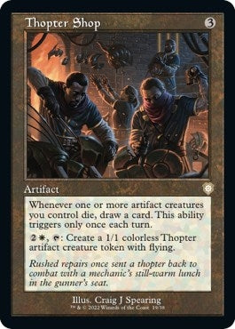 Image for Thopter Shop (Retro Frame) (19) (BRC) - Magic: The Gathering