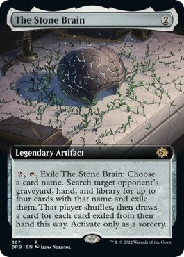Image for The Stone Brain (Extended Art) (367) (BRO) - Magic: The Gathering