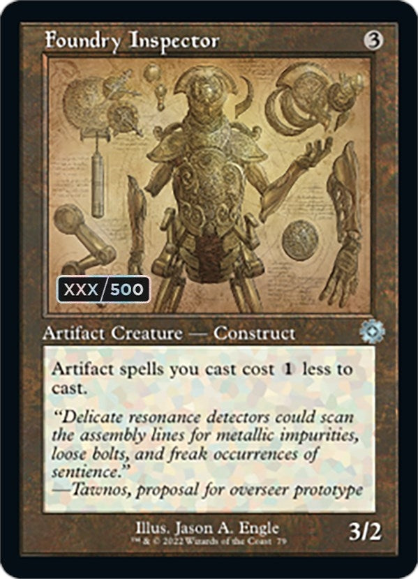 Image for Foundry Inspector (Schematic) (Serial Numbered) (79) (BRR) - Magic: The Gathering