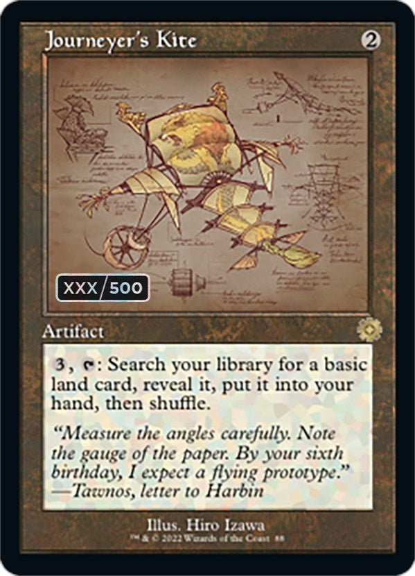 Image for Journeyer's Kite (Schematic) (Serial Numbered) (88) (BRR) - Magic: The Gathering