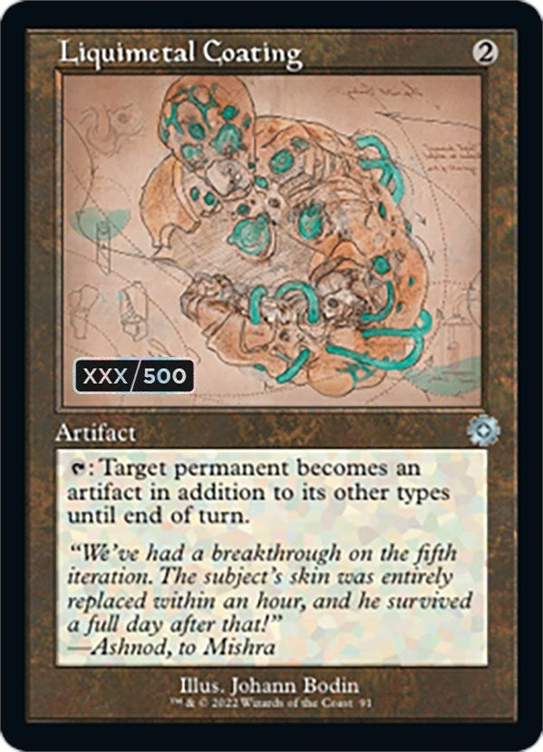 Image for Liquimetal Coating (Schematic) (Serial Numbered) (91) (BRR) - Magic: The Gathering