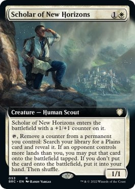 Image for Scholar of New Horizons (Extended Art) (53) (BRC) - Magic: The Gathering