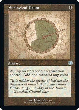Image for Springleaf Drum (Schematic) (118) (BRR) - Magic: The Gathering